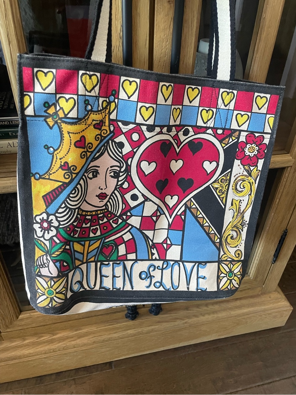 Brighton "Queen of Love" Canvas Tote Bag Created by Illustrator Tom Clancy